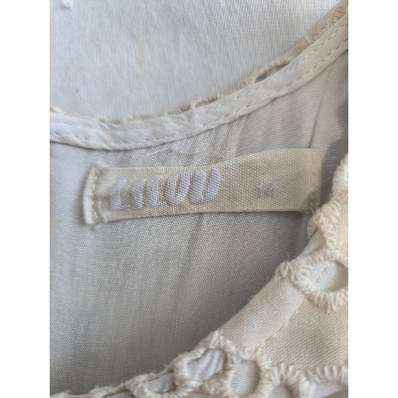 Girls Size 14 Ombre Eyelet Easter Dress Pink Purple Long Sleeve Cottagecore Boho - Picture 14 of 14